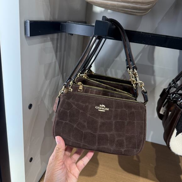 Coach Nolita 19 CCF61, embossed crocodile/Gold/Maple - Picture 2 of 15